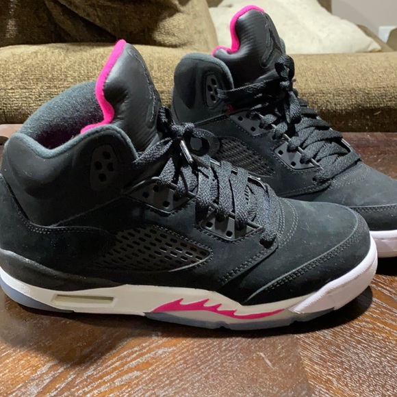 Jordan Other - Black Jordan’s with some pink flare